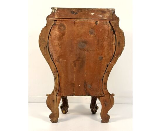 Comodino in legno laccato, Venezia, XIX secolo