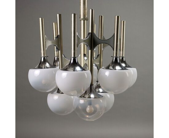 Lampada Anni 60-70 a Nove Luci