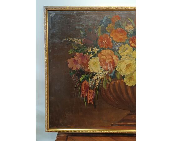 COPPIA DI DIPINTI CON FIORI PRIMI XIX SECOLO