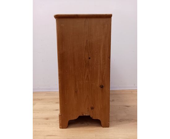 Cassettone rustico in abete - comò in pino - piccole dimensioni - fine '800