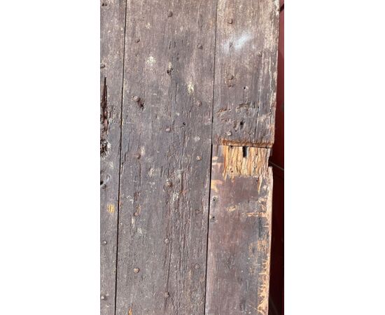 PTCI556 - Portoncino antico in noce, epoca '600, misure cm L 93,5 x H 196