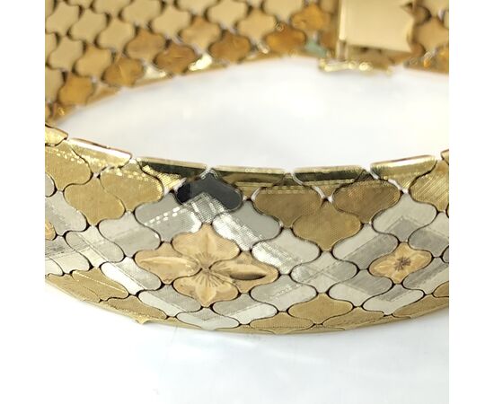 Bracciale semirigido  in oro lavorato