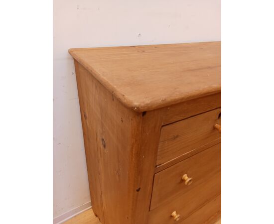 Cassettone rustico in abete - comò in pino - piccole dimensioni - fine '800