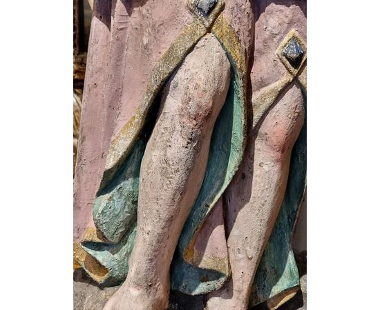 Scultura lignea policroma raffigurante un angelo – Alto Veneto / Trentino, XVIII secolo