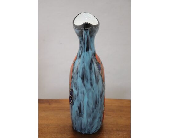 Vaso in ceramica decorata a smalto anni '60 PREZZO TRATTABILE