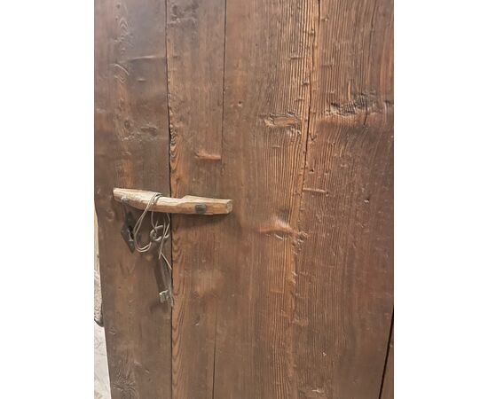 PTIR476 - Porta rustica in larice, epoca '800, misure cm L 87 x H 180