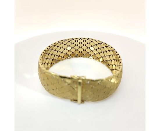 Bracciale semirigido  in oro lavorato