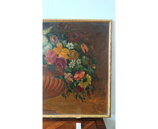 COPPIA DI DIPINTI CON FIORI PRIMI XIX SECOLO