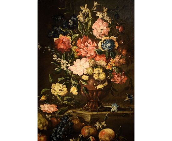 "Natura morta di fiori e frutta"