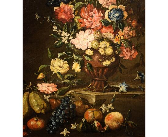 "Natura morta di fiori e frutta"