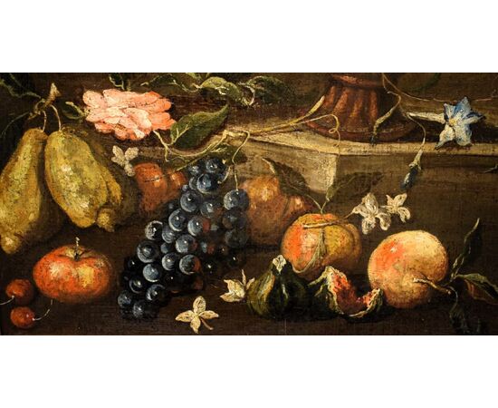 "Natura morta di fiori e frutta"
