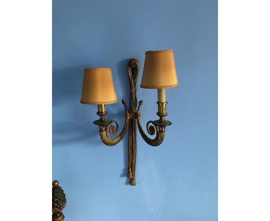 Applique in bronzo dorato