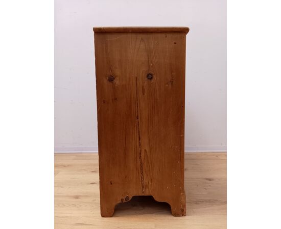 Cassettone rustico in abete - comò in pino - piccole dimensioni - fine '800