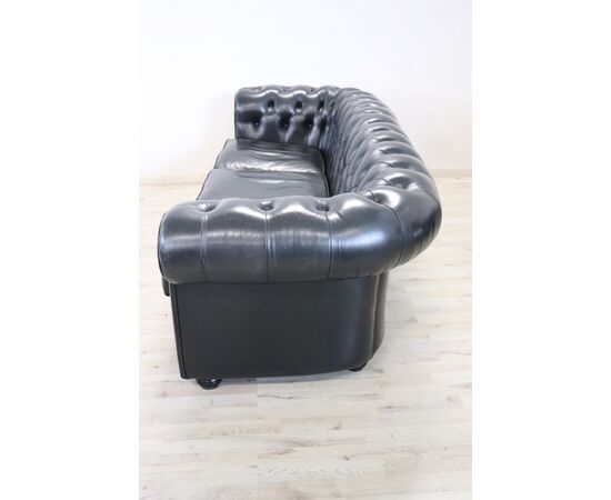 Salotto in pelle stile Chesterfield PREZZO TRATTABILE