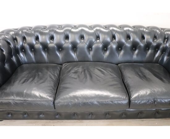Salotto in pelle stile Chesterfield PREZZO TRATTABILE