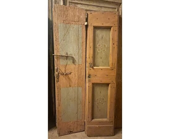 PTIR140 - Porta laccata a motivo floreale, epoca '700, misure cm L 90 x H 200