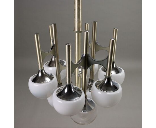 Lampada Anni 60-70 a Nove Luci