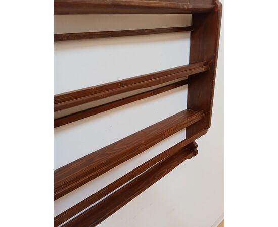 Piattaia in abete - porta piatti - mensola - scaffale - primi '900