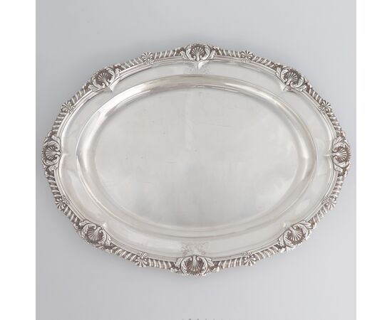 Presentoire in argento sterling Giorgio IV, John Bridge, Londra 1826