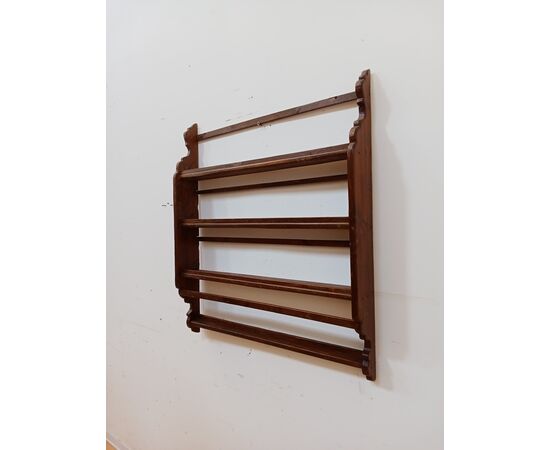 Piattaia in abete - porta piatti - mensola - scaffale - primi '900