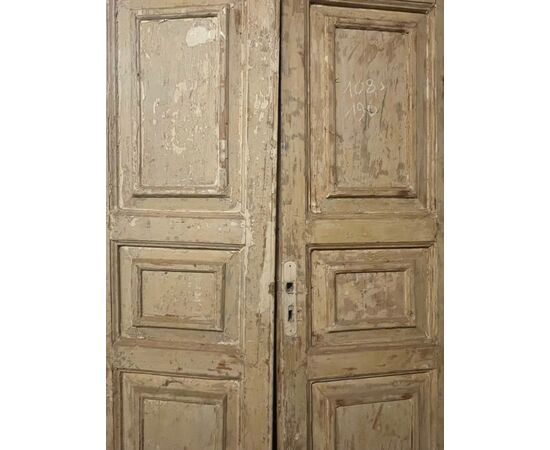PTL698 - Porta laccata bianca, epoca '800, misure cm L 108 x H 190