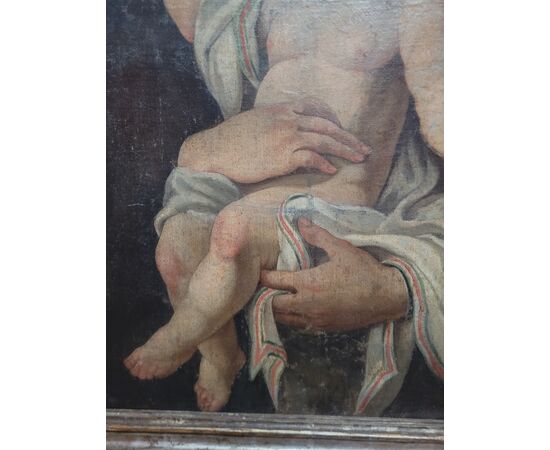 Dipinto Sant 'Antonio da Padova Secolo XVIII Cornice coeva