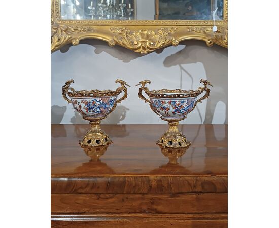 COPPIA DI COPPE IMARI PRIMI XIX SECOLO 