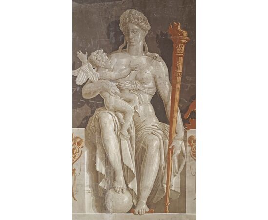 PAPIER PEINT NEOCLASSICO CON VENERE SECONDA META’ XVIII SECOLO 