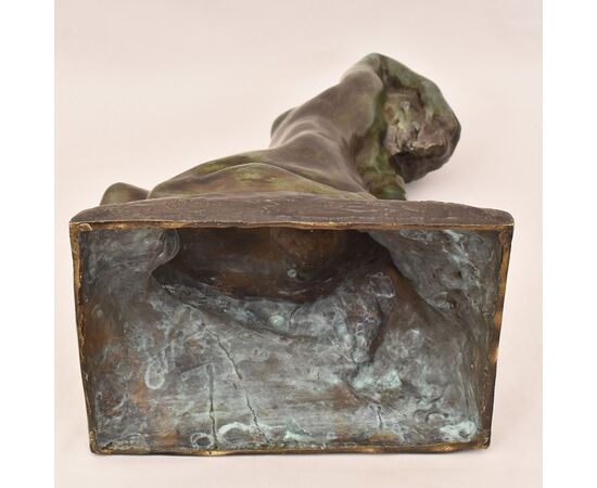 Antiche Sculture In Bronzo, Nudo Di Donna, Art Deco, Amedeo Gennarelli. (STB89)