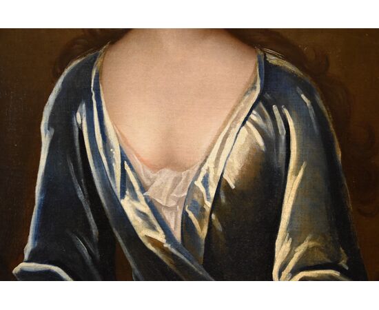 Coppia di ritratti di coniugi inglesi del XVIII secolo, Godfrey Kneller (Lubecca 1646 – Londra 1723)