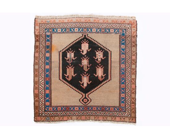 Tappeto persiano Malayer Mishan, 118x112,5 cm, inizio del XX secolo.