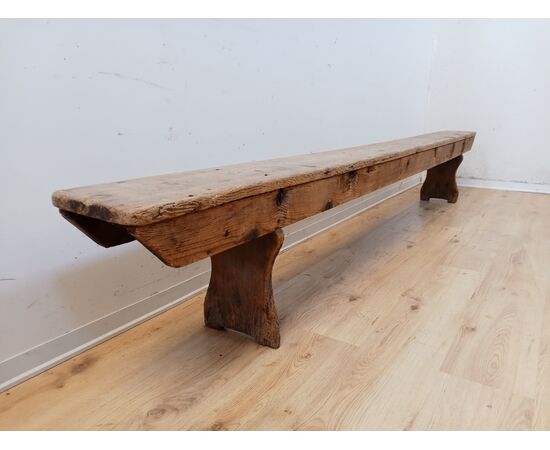 Grande panca rustica 3 mt -in abete-arte povera-fine '800