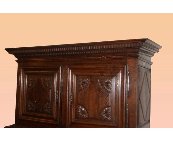 Grande credenza 4 ante con cassetti del 1700 francese Luigi XIV