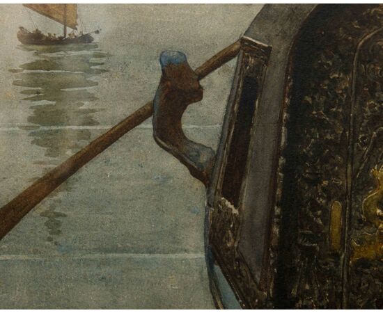 Nazzareno Cipriani (Roma, 1843 – 1925), In gondola
