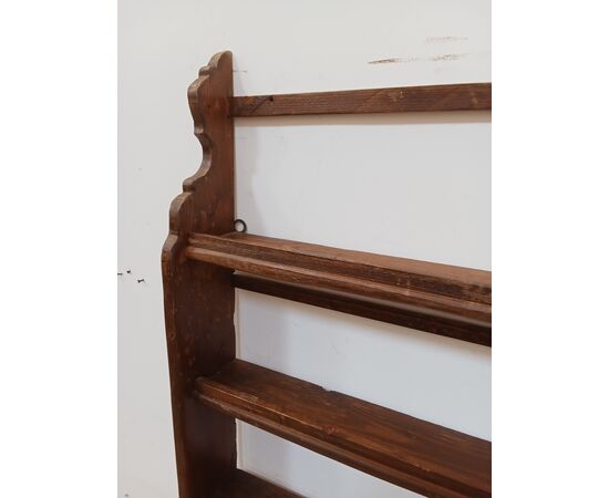Piattaia in abete - porta piatti - mensola - scaffale - primi '900