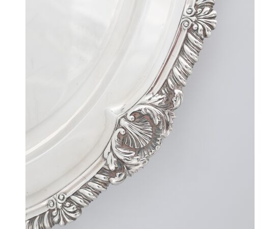 Presentoire in argento sterling Giorgio IV, John Bridge, Londra 1826