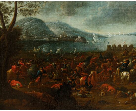 Jan Peter van Bredael (Anversa, 1683 - Vienna, 1735), Scontro di cavalleria
