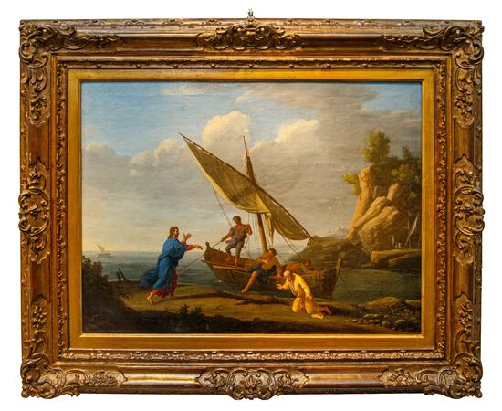 Adrien Manglard (Lione, 1695 – Roma, 1760), La vocazione dei Santi Pietro e Andrea – Cristo e i discepoli sul Lago di Tiberiade