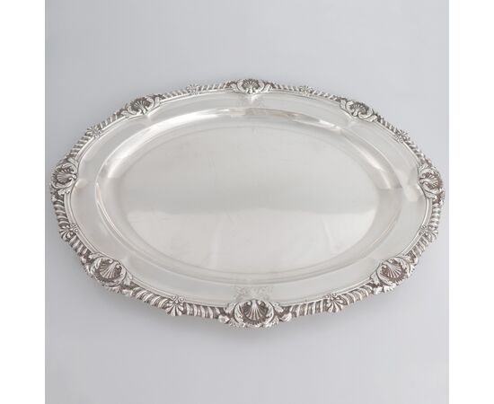Presentoire in argento sterling Giorgio IV, John Bridge, Londra 1826
