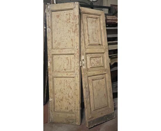 PTL698 - Porta laccata bianca, epoca '800, misure cm L 108 x H 190