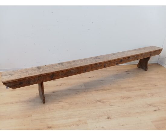 Grande panca rustica 3 mt -in abete-arte povera-fine '800