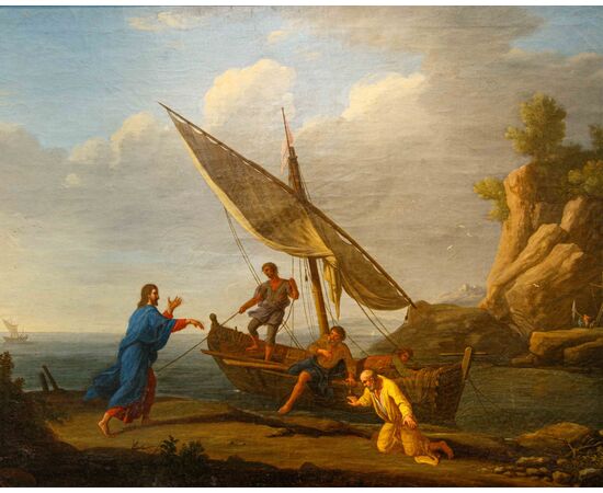 Adrien Manglard (Lione, 1695 – Roma, 1760), La vocazione dei Santi Pietro e Andrea – Cristo e i discepoli sul Lago di Tiberiade