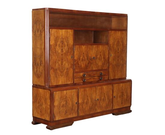 Mobile Credenza Decò in Radica Anni 40
