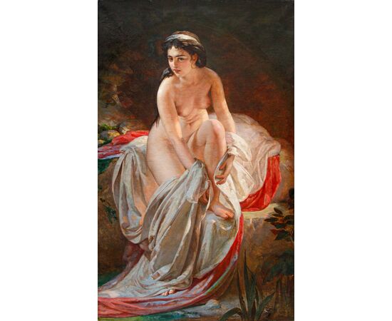 Andrej Franševič Belloli (1821-1881), Bagnante dopo il bagno, 1870