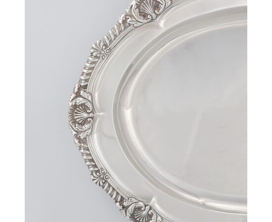 Presentoire in argento sterling Giorgio IV, John Bridge, Londra 1826