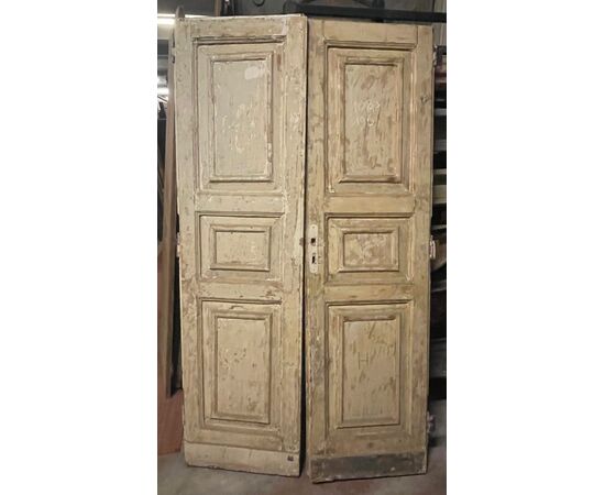 PTL698 - Porta laccata bianca, epoca '800, misure cm L 108 x H 190