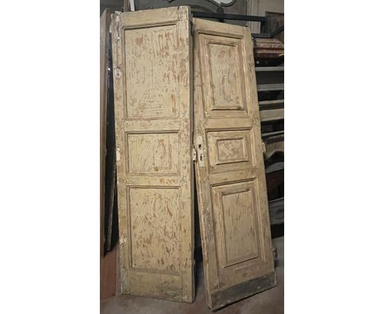 PTL698 - Porta laccata bianca, epoca '800, misure cm L 108 x H 190