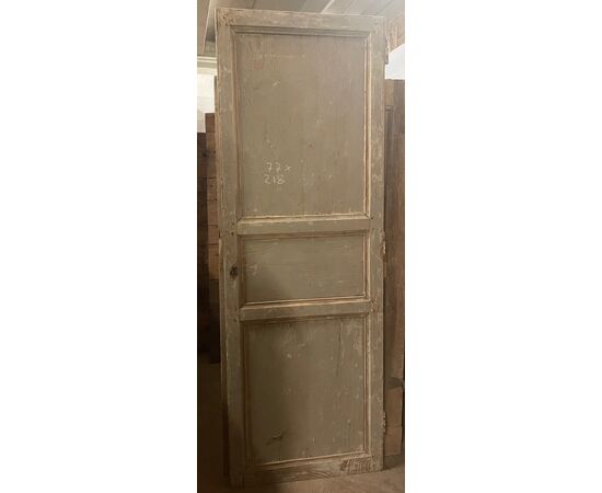 PTE146 - Porta semplice laccata, epoca '800, misure cm L 77 x H 218