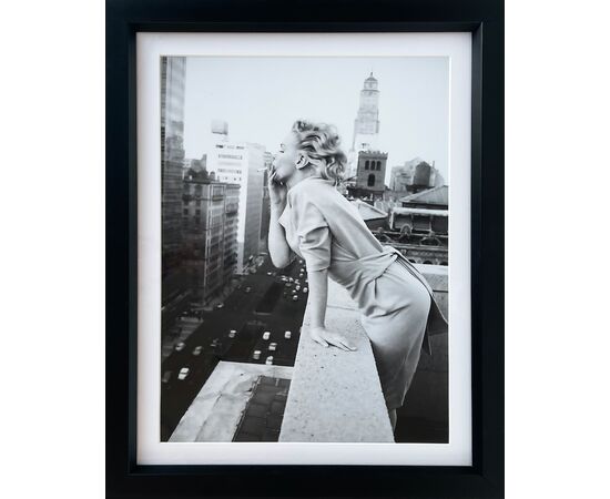 Marilyn Monroe a New York (1955) | Fotografia B/N con cornice