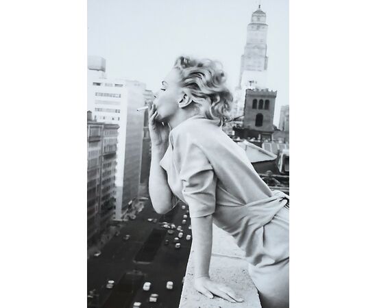 Marilyn Monroe a New York (1955) | Fotografia B/N con cornice